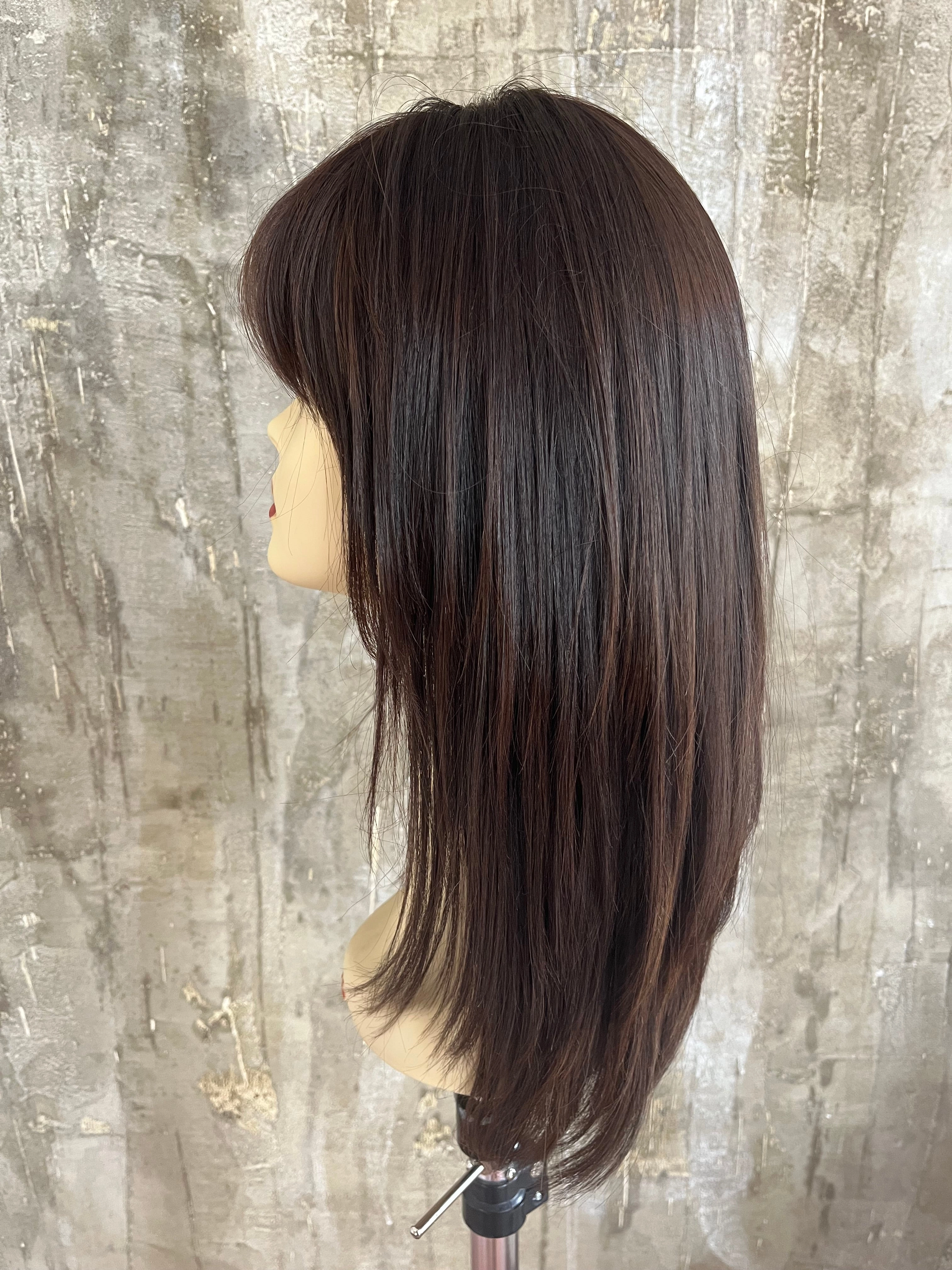 100% EUROPEAN VIRGIN HUMAN HAIR 21" BROWN