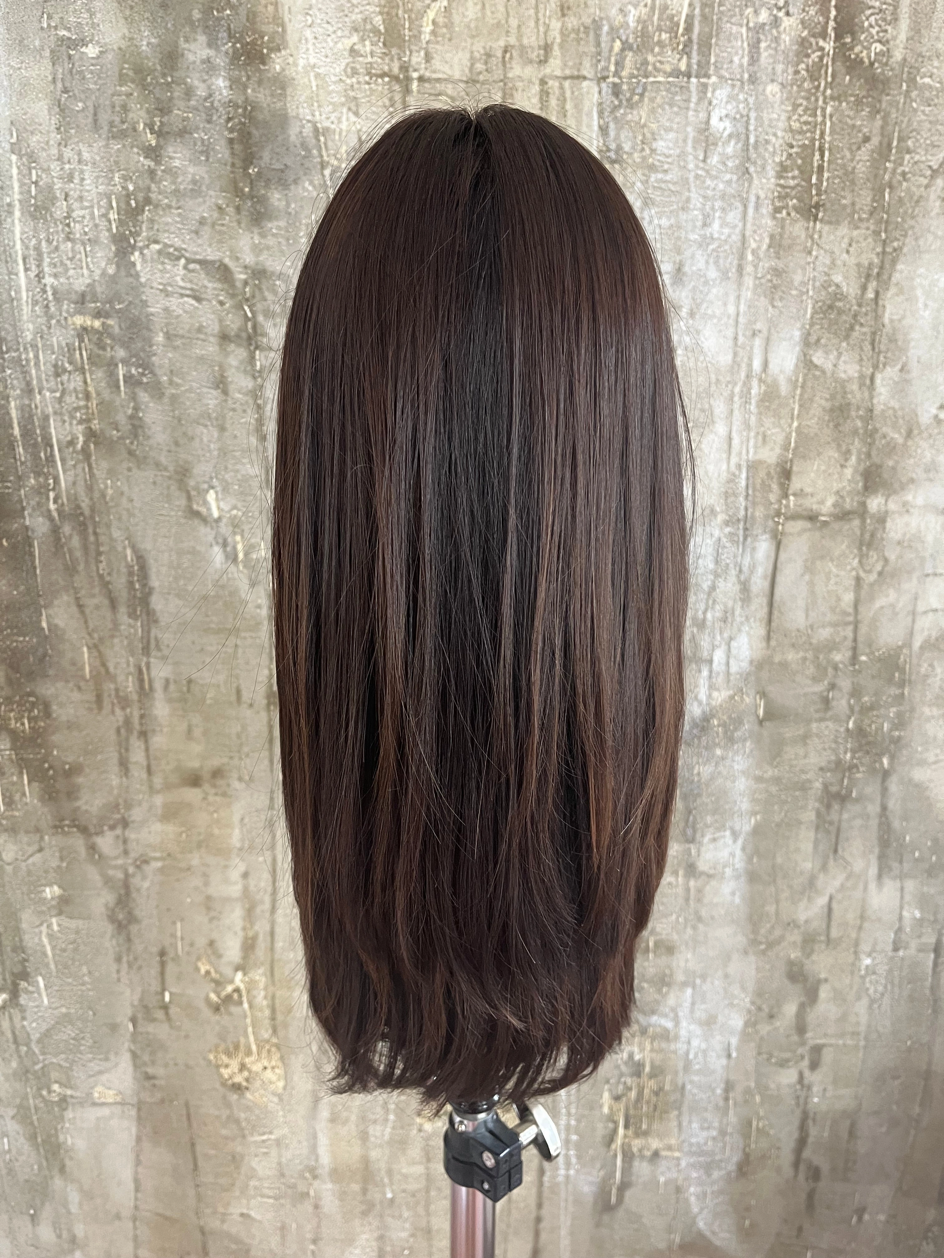 100% EUROPEAN VIRGIN HUMAN HAIR 21" BROWN