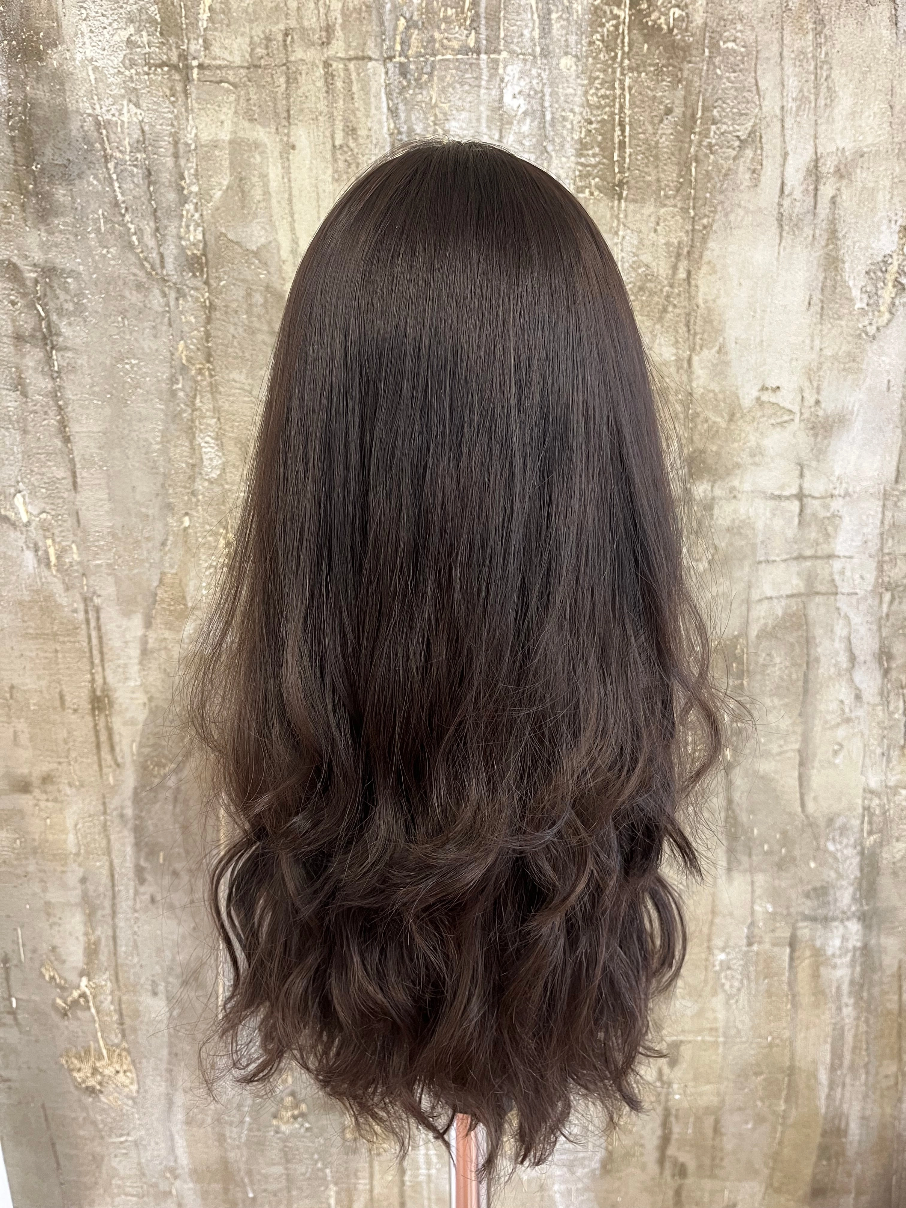 100% EUROPEAN VIRGIN HUMAN HAIR 22" BROWN