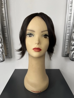 100% NATURAL VIRGIN EUROPEAN HUMAN HAIR TOPPER 10" BROWN