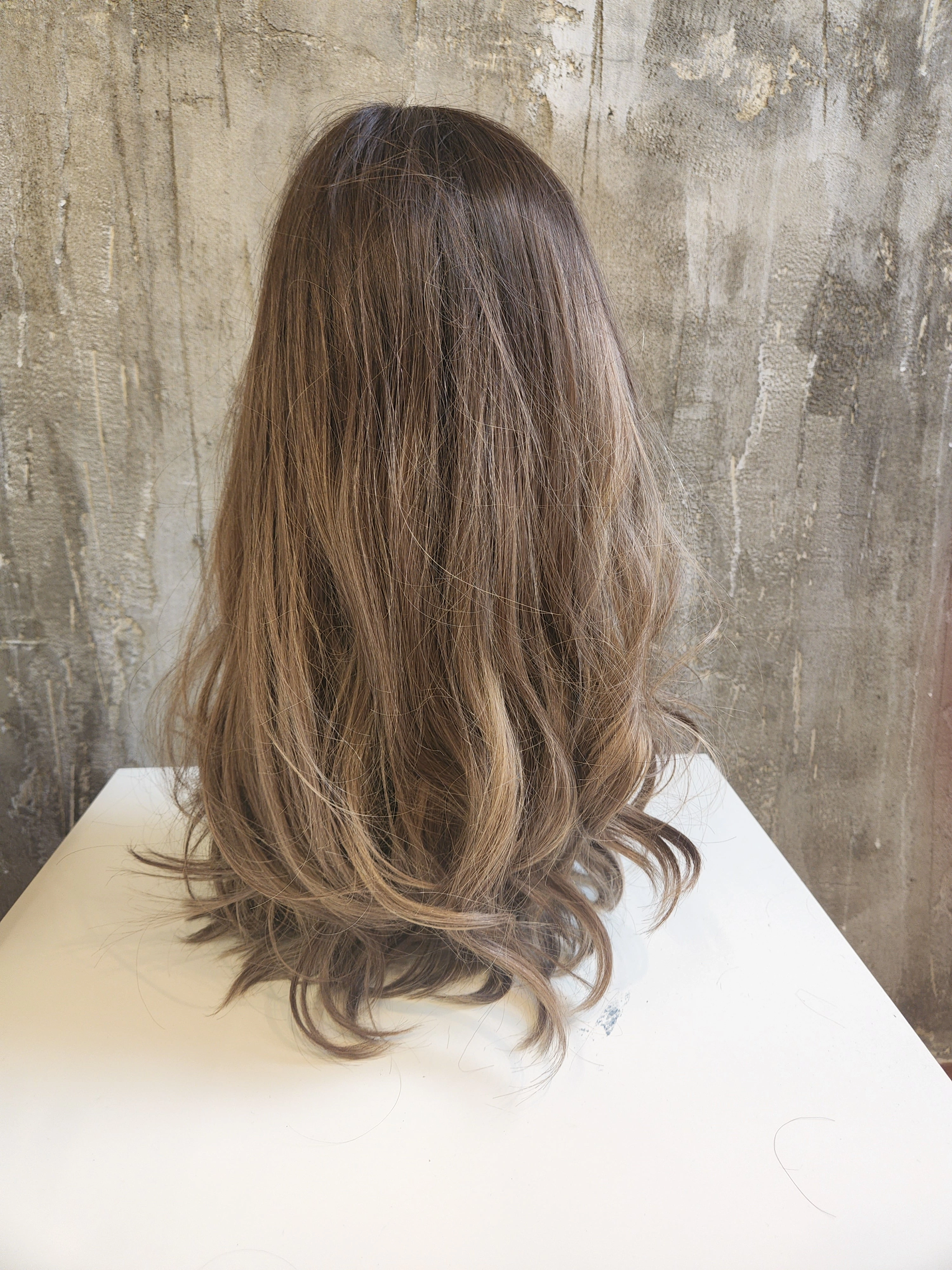 100% NATURAL VIRGIN EUROPEAN HUMAN HAIR TOPPER 18" BROWN