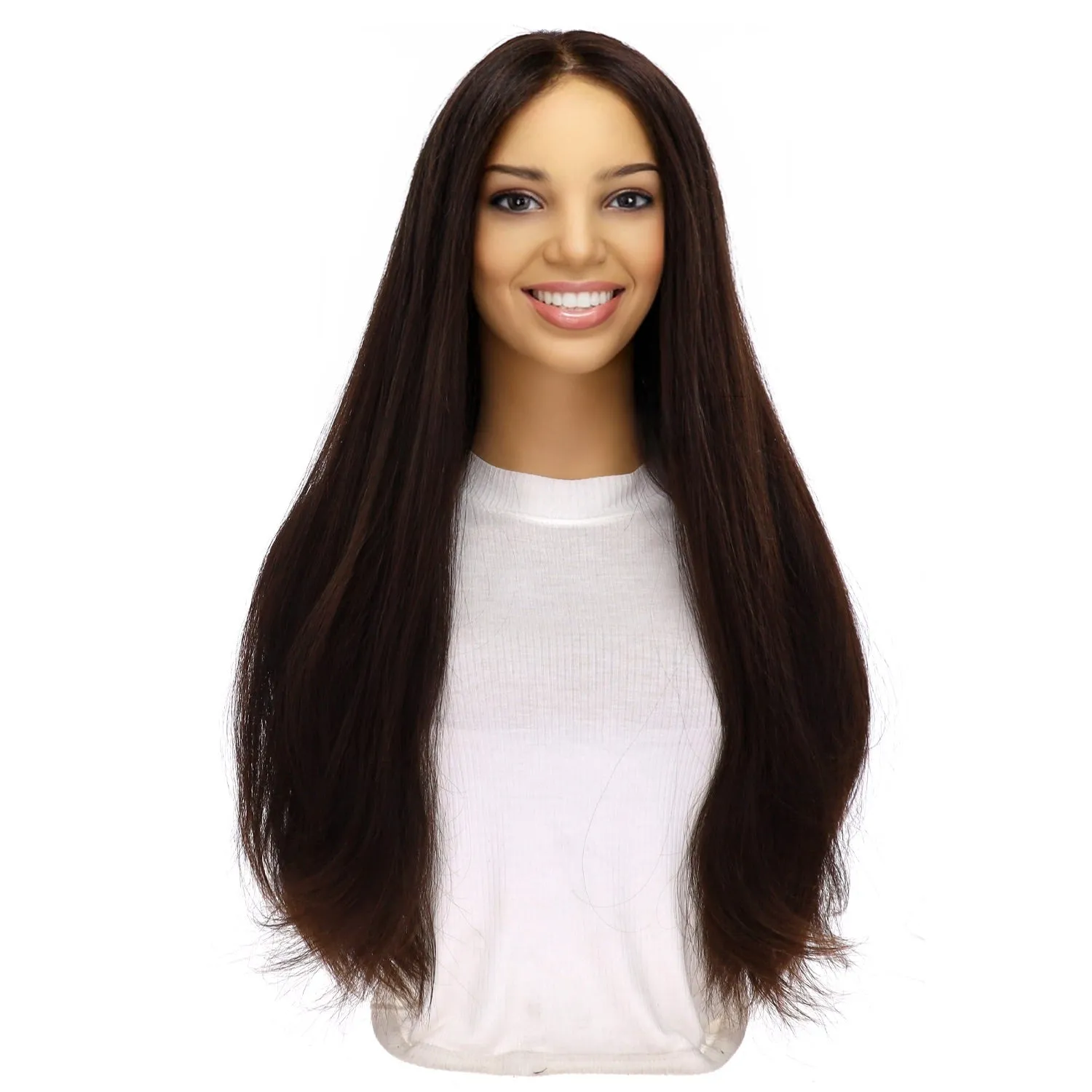 26" Divine Luxe Lace Top Topper #2 Neutral Dark Brown