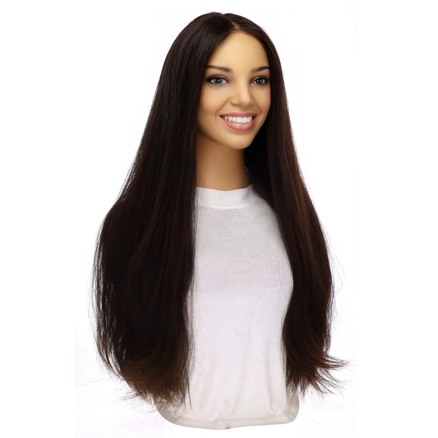 26" Divine Luxe Lace Top Topper #2 Neutral Dark Brown
