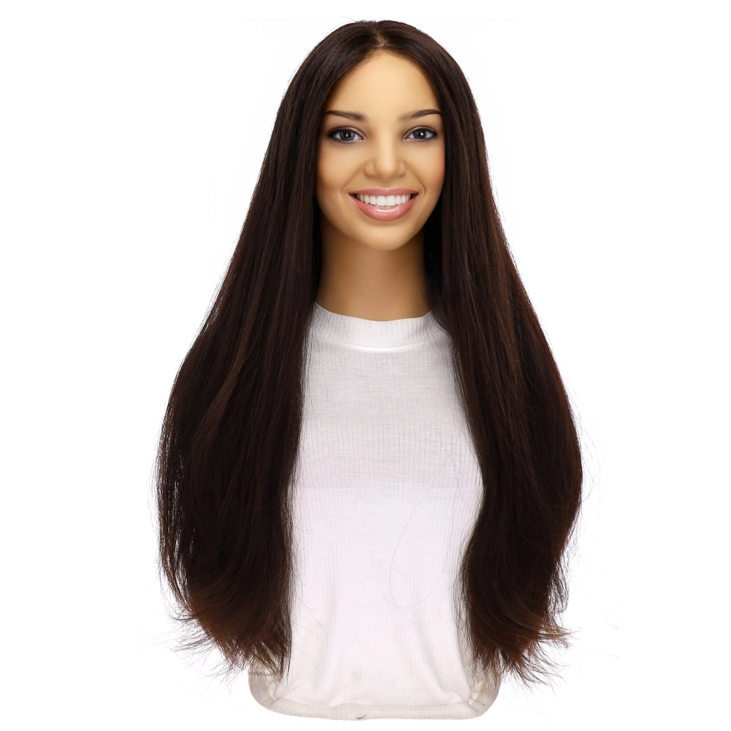 26" Divine Luxe Lace Top Topper #2 Neutral Dark Brown