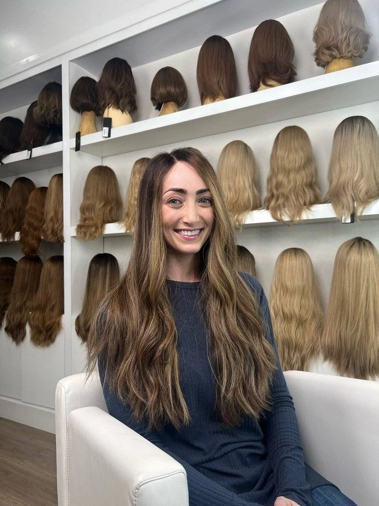 26" Divine Luxe Lace Top Wig #5 Dark Brown With Balayage Color