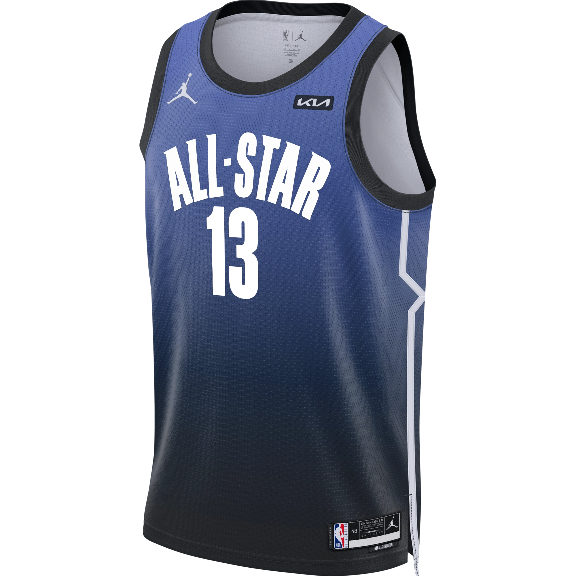 Bam Adebayo Jordan Brand Sapphire 2023 All Star Swingman Jersey
