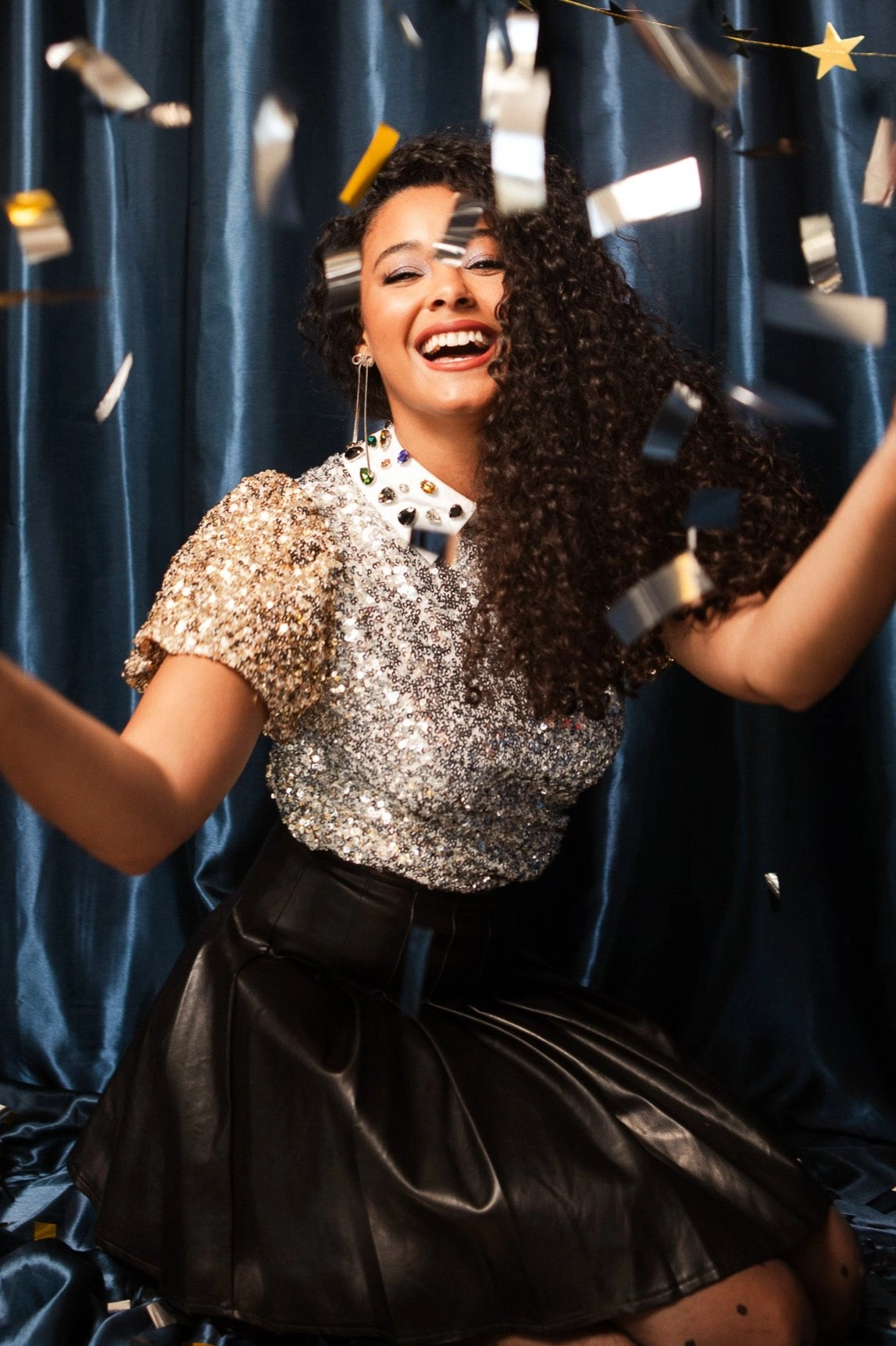 Bedazzle Top in Metallic Sequin - FINAL SALE
