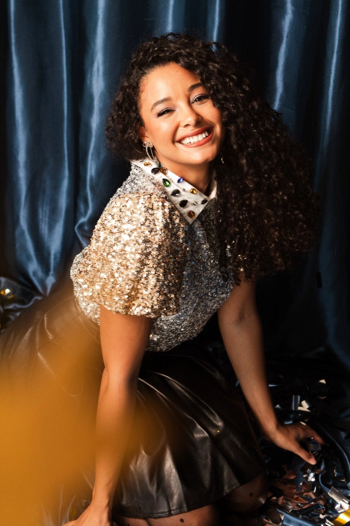 Bedazzle Top in Metallic Sequin - FINAL SALE