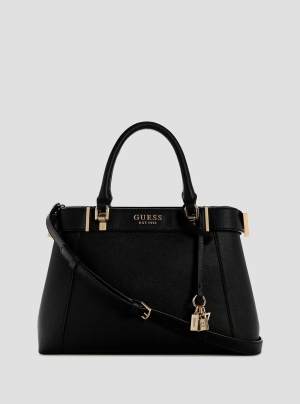 Black Anadela Compartment Satchel