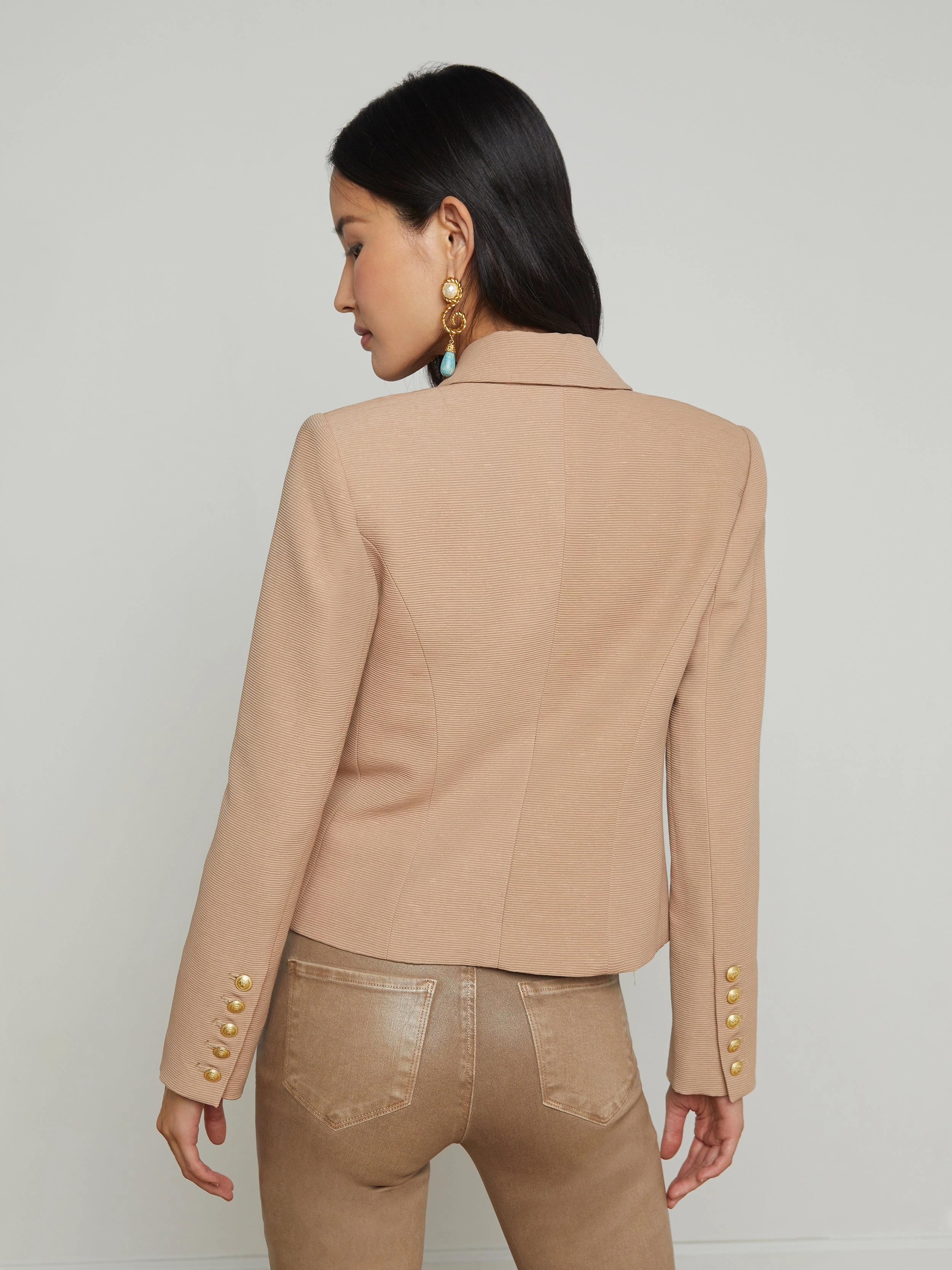 Brooke Open-Front Blazer