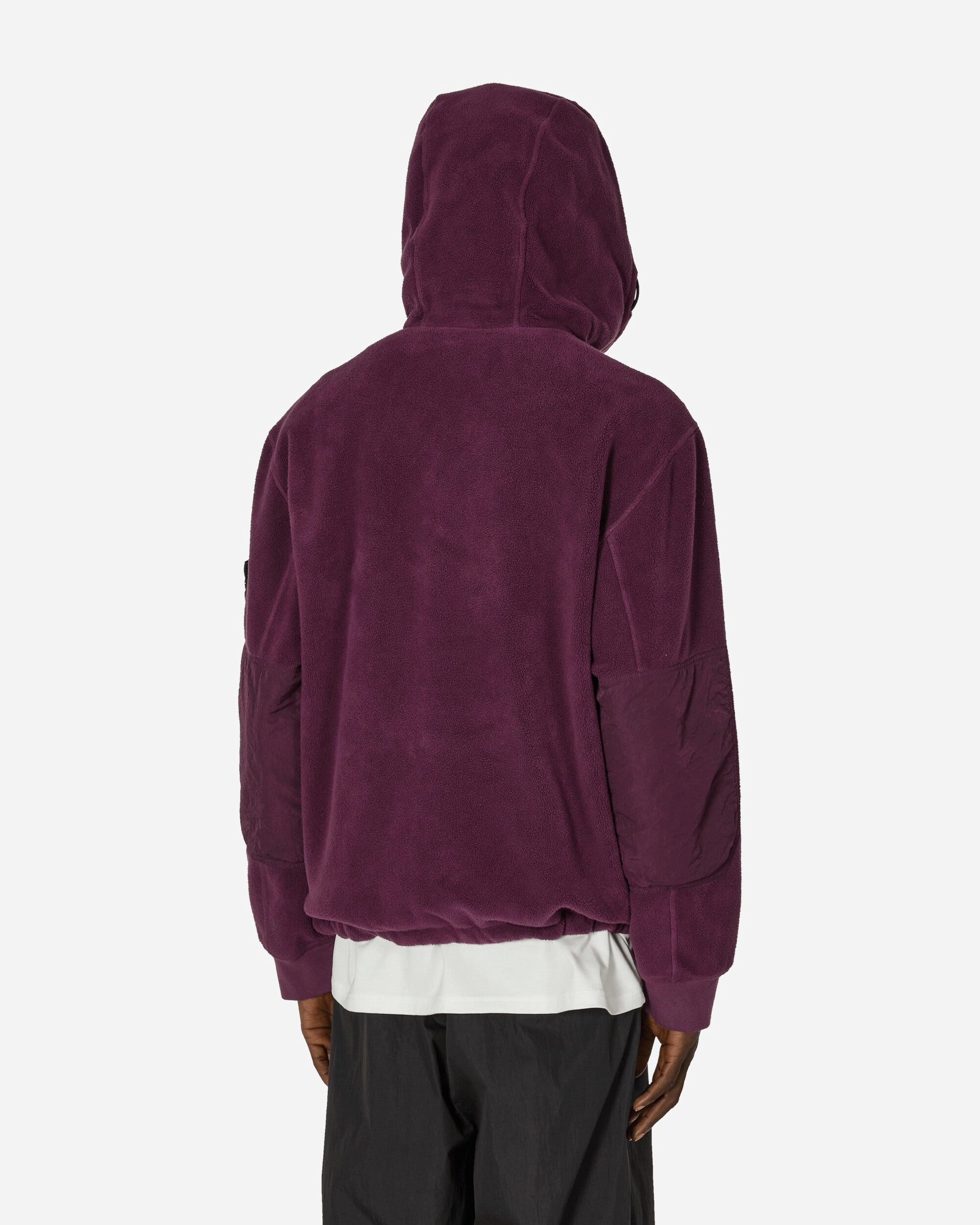 Cotton Pile Nylon-TC Anorak Jacket Dark Burgundy
