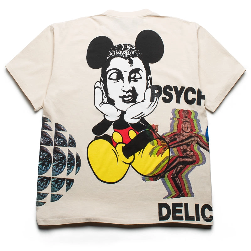 CRTFD Allover Print Mash Up Tee - Natural