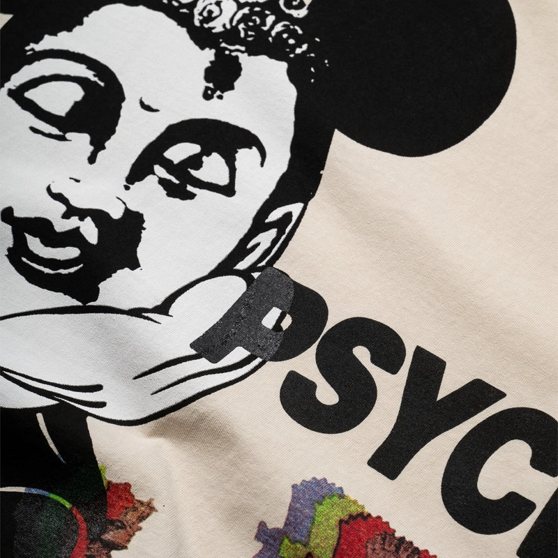 CRTFD Allover Print Mash Up Tee - Natural