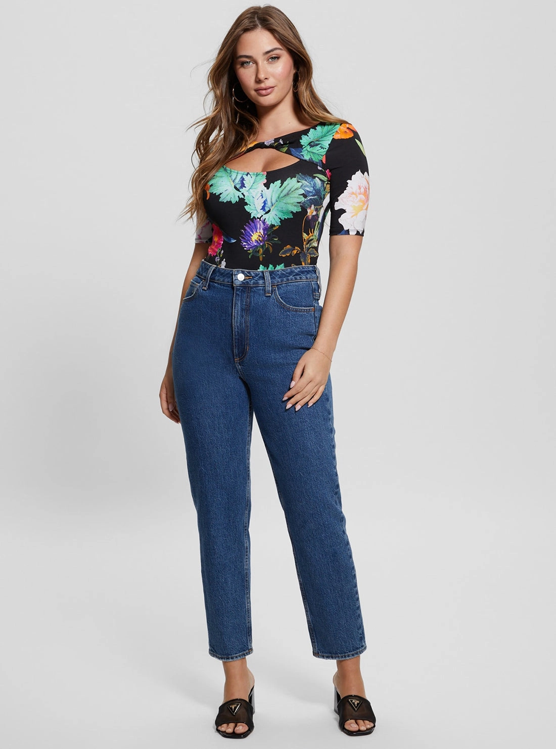 Eco Garden Print Clara Twisted Top