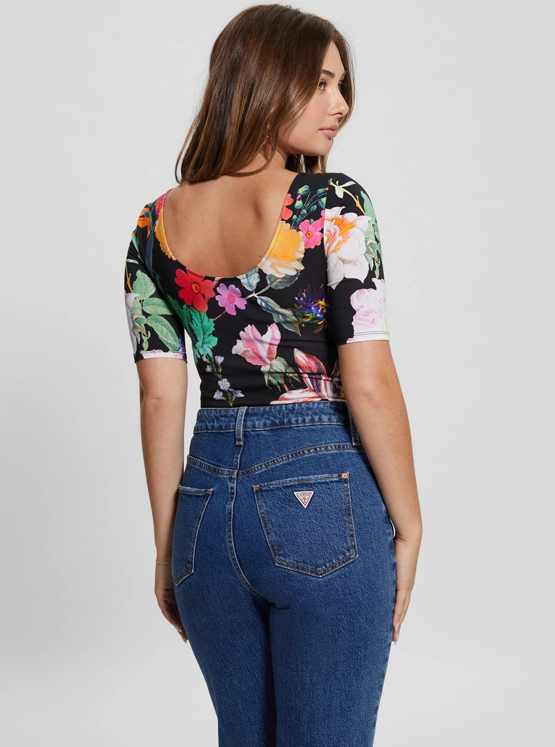 Eco Garden Print Clara Twisted Top