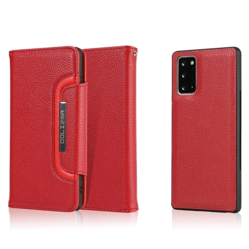 For Samsung Galaxy Note20 Litchi Texture Horizontal Flip Buckle Detachable Magnetic PU Leather Case