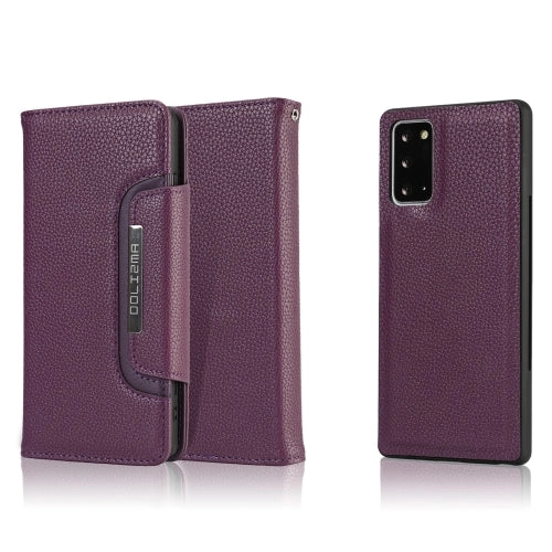 For Samsung Galaxy Note20 Litchi Texture Horizontal Flip Buckle Detachable Magnetic PU Leather Case