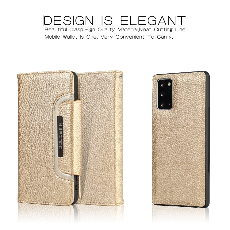 For Samsung Galaxy Note20 Litchi Texture Horizontal Flip Buckle Detachable Magnetic PU Leather Case
