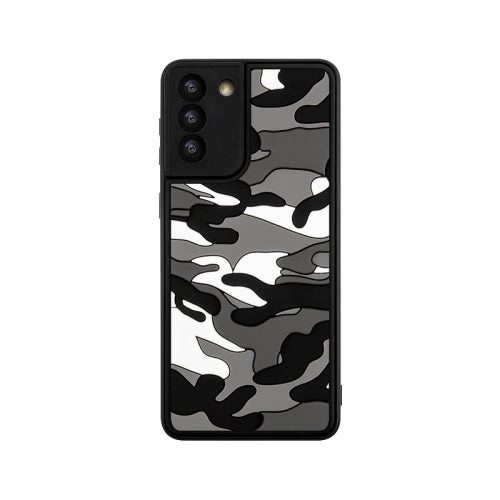For Samsung Galaxy S21  5G Camouflage Clouds Embossed Skin Feel Silicone Shockproof