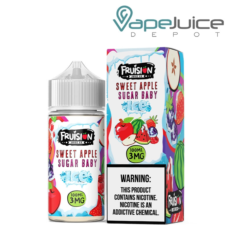 Iced Sweet Apple Sugar Baby Fruision Juice Co 100ml