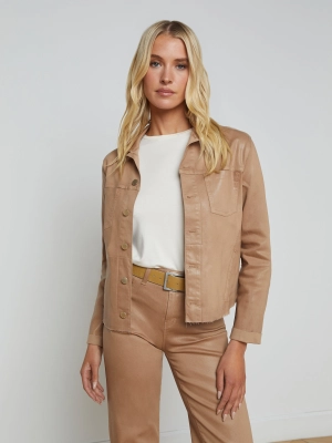 Janelle Coated Denim Jacket