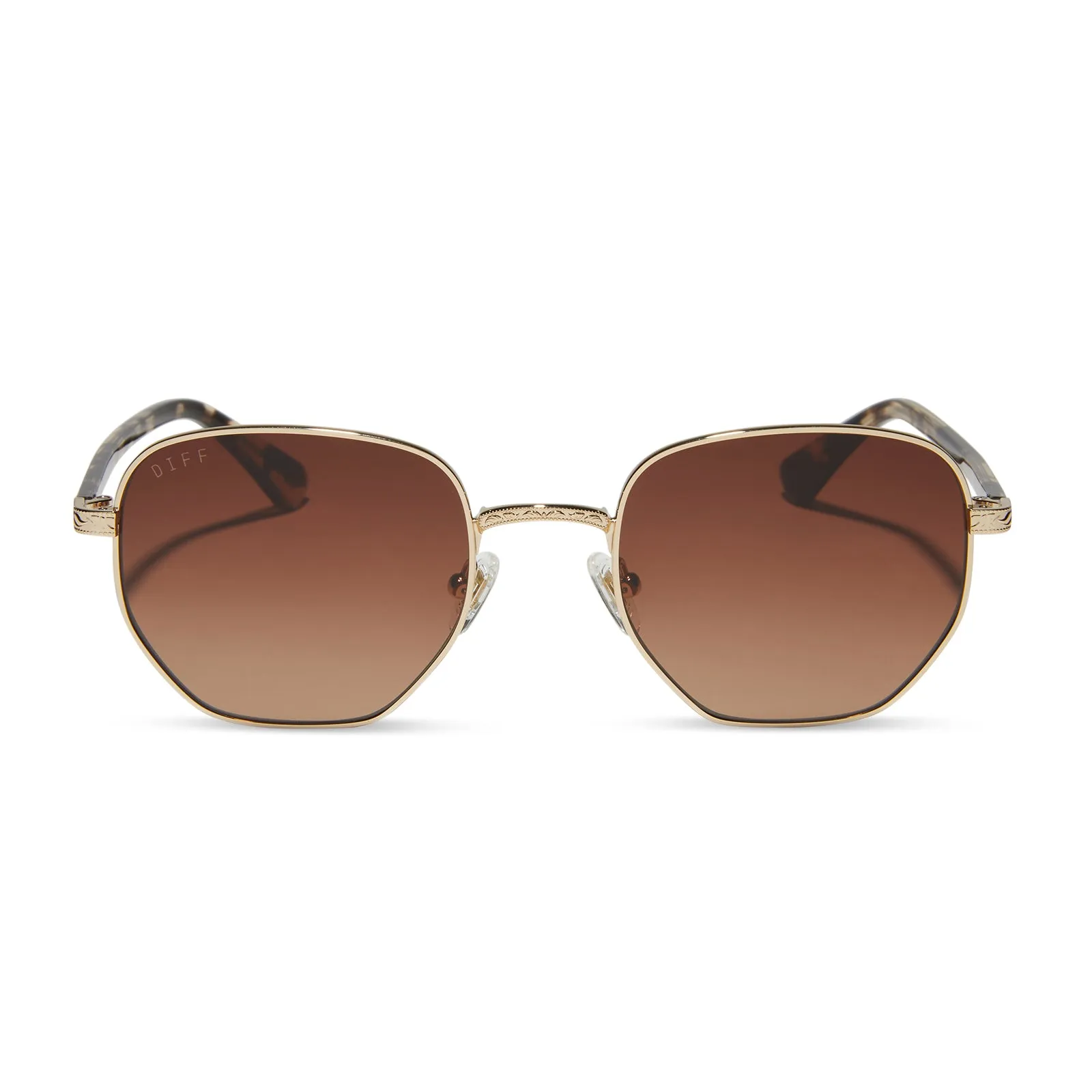 JESSIE JAMES DECKER - JJD   GOLD   BROWN GRADIENT SUNGLASSES