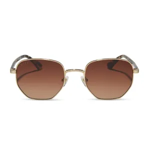 JESSIE JAMES DECKER - JJD   GOLD   BROWN GRADIENT SUNGLASSES