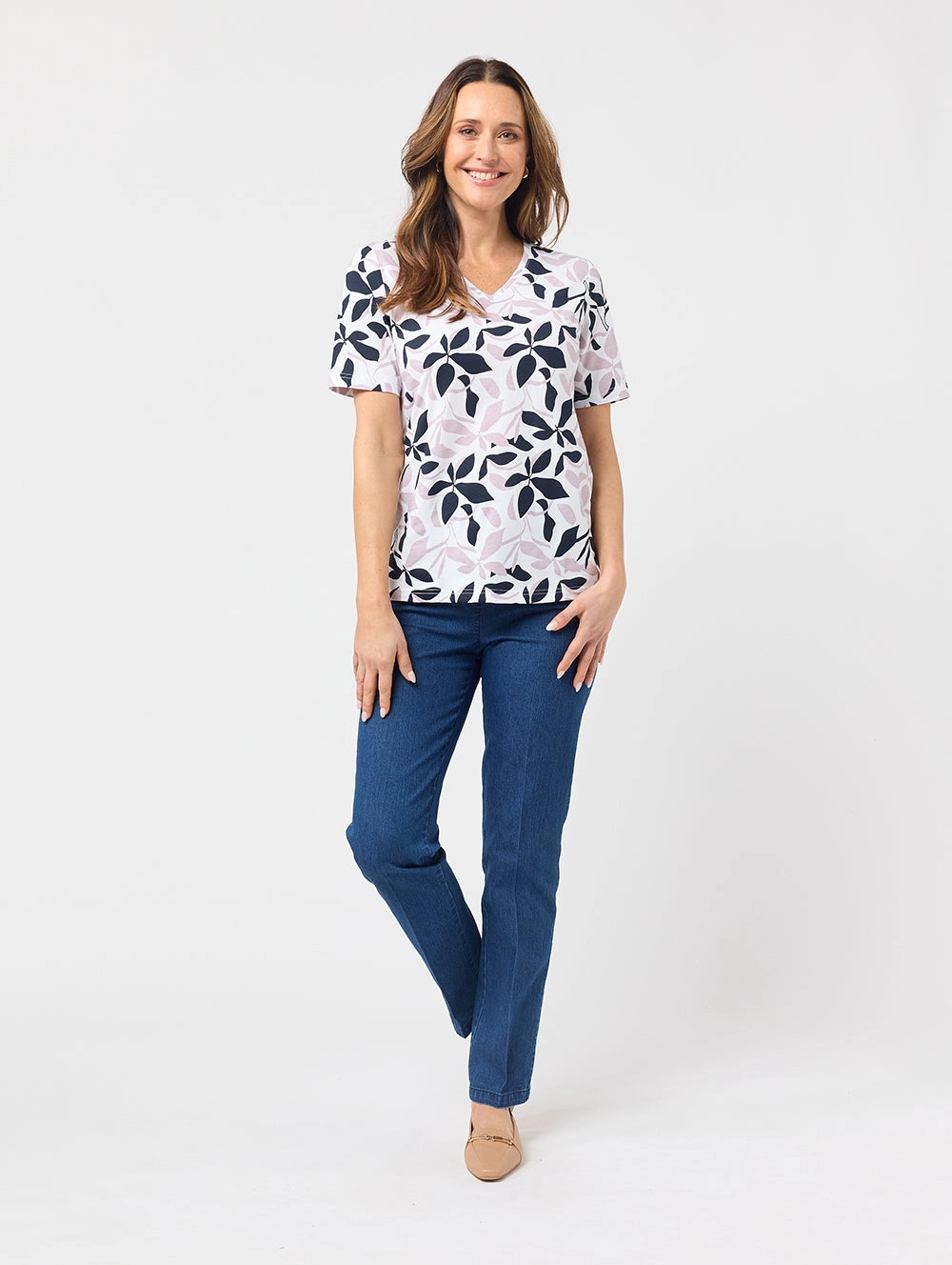 Luisa V Neck Top