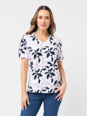 Luisa V Neck Top