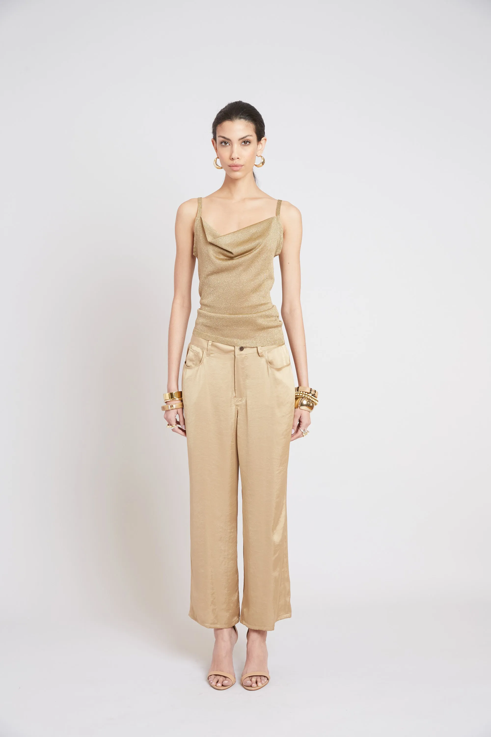 Metallic Knit Cami