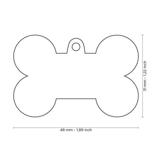 MyFamily ID Tag XL Bone Bronx Futuristic