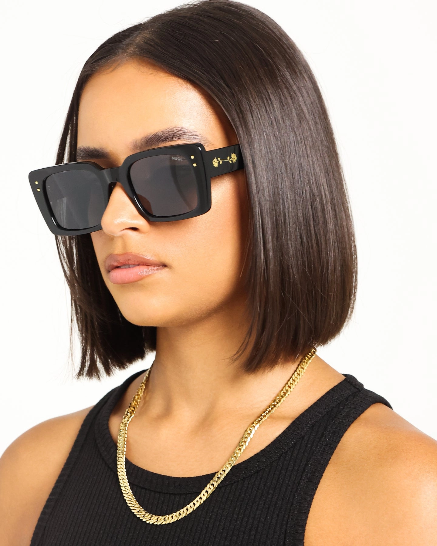 NUQE X Carré Louis Sunglasses Black/Gold