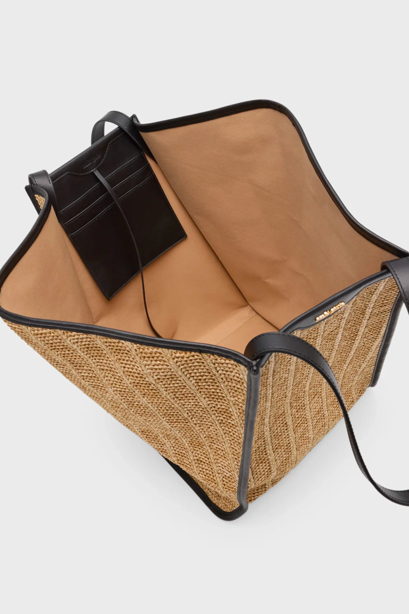 Sadie Woven Tote Bag in Natural