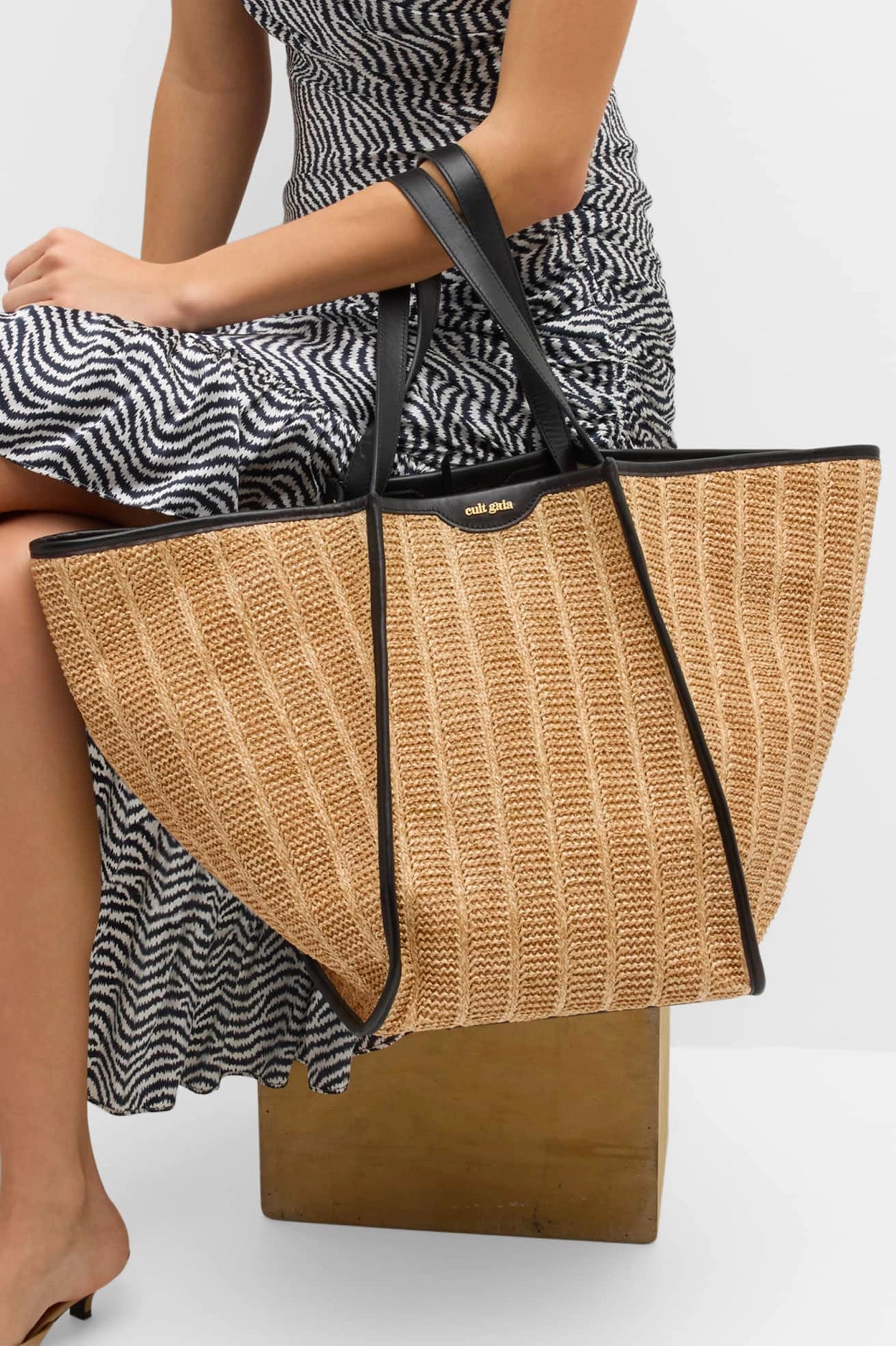 Sadie Woven Tote Bag in Natural
