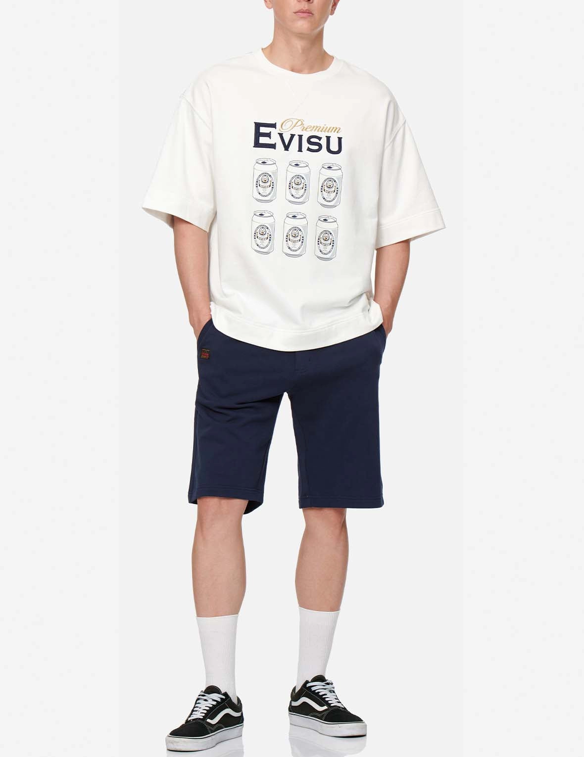 Seagull Print Sweat Shorts