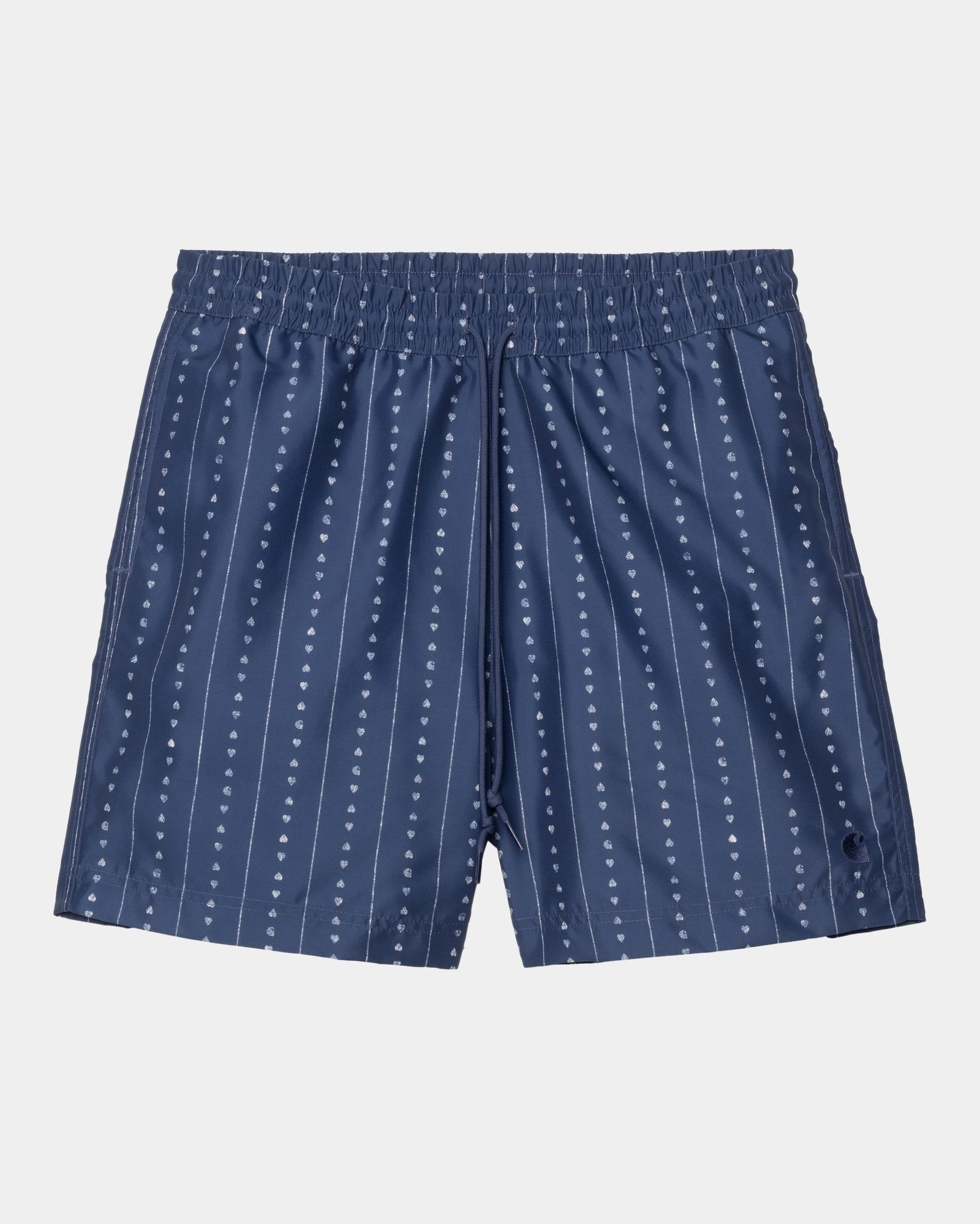 Slater Swim Trunks | Ink / Natural Heart C Pinstripe