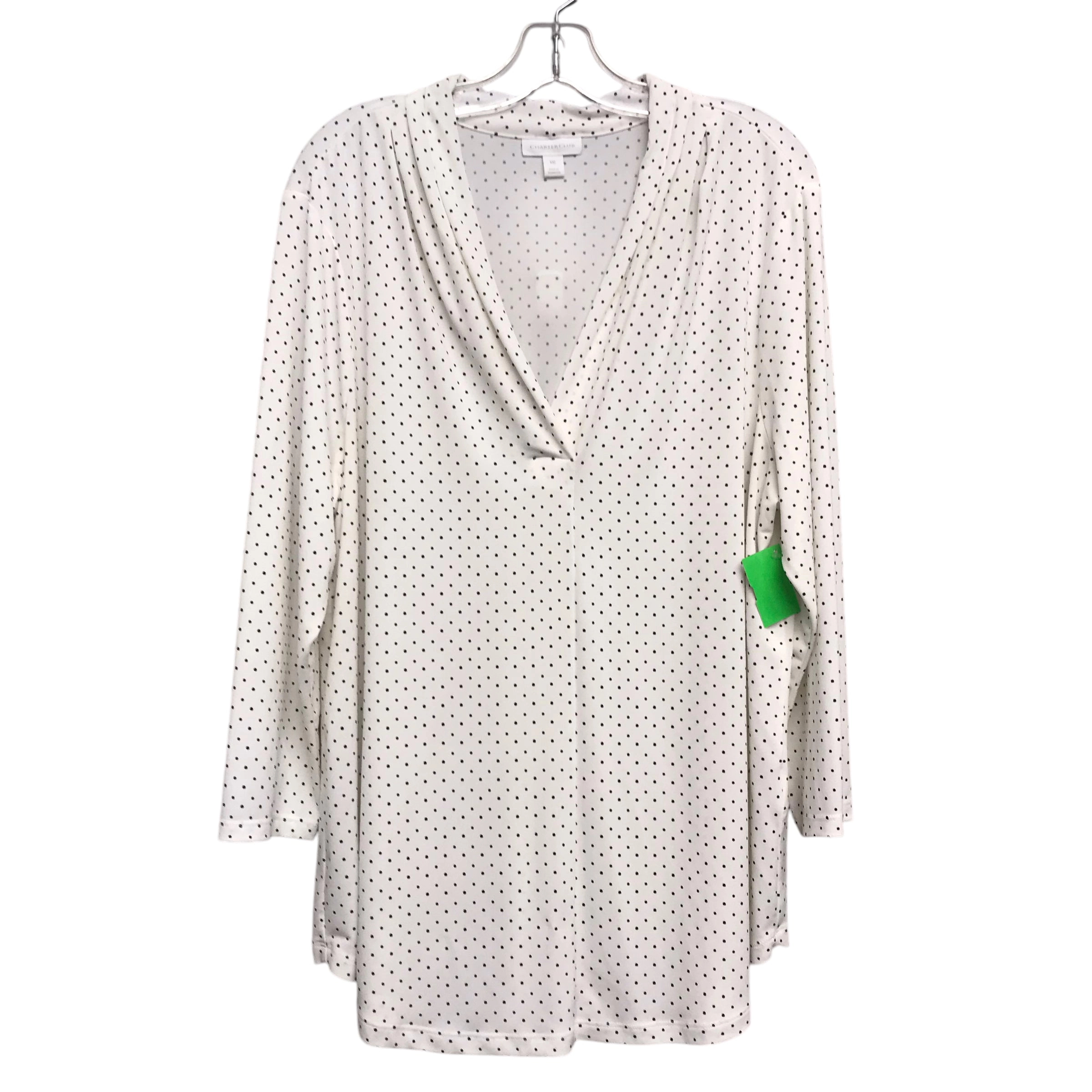 Top Ls By Charter Club In Polkadot Pattern, Size:1X