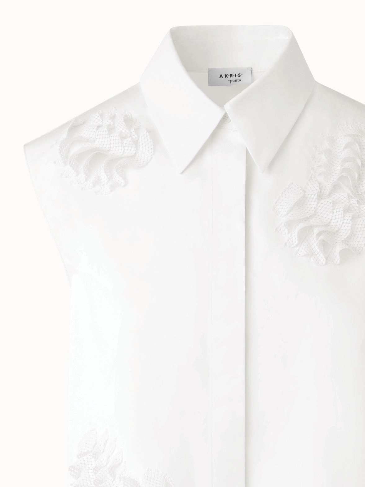 Tunic Blouse with 3D Carnation Detail