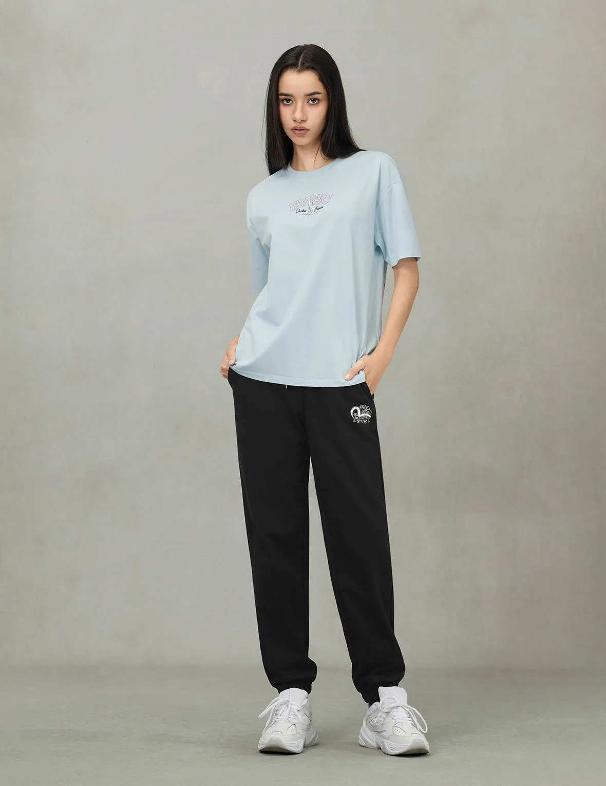 Twisted Rope and Daicock Anchor Print Oversized T-Shirt