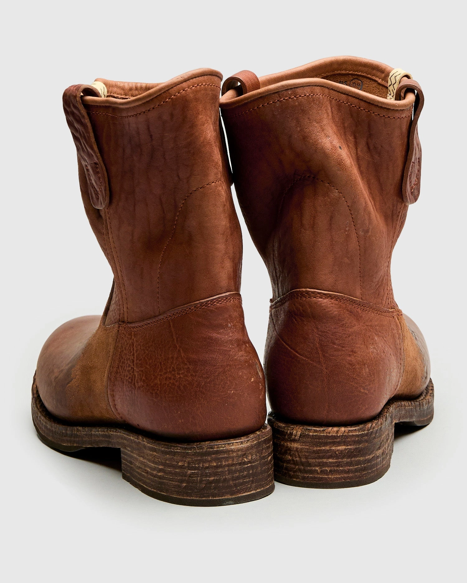 Wabanaki Engineer Boots-Folk in Brown