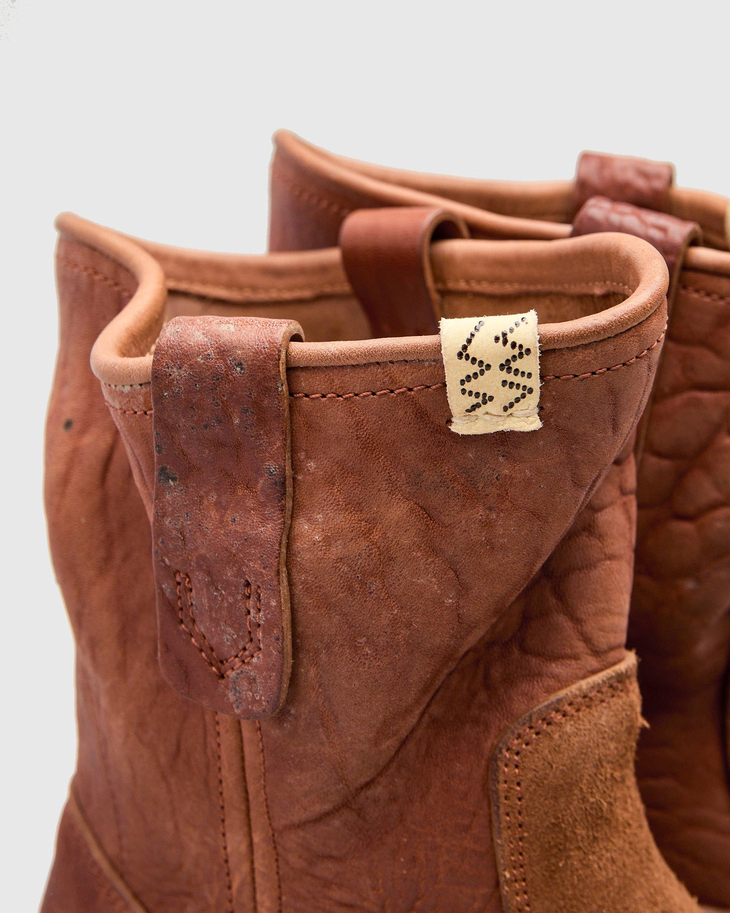 Wabanaki Engineer Boots-Folk in Brown