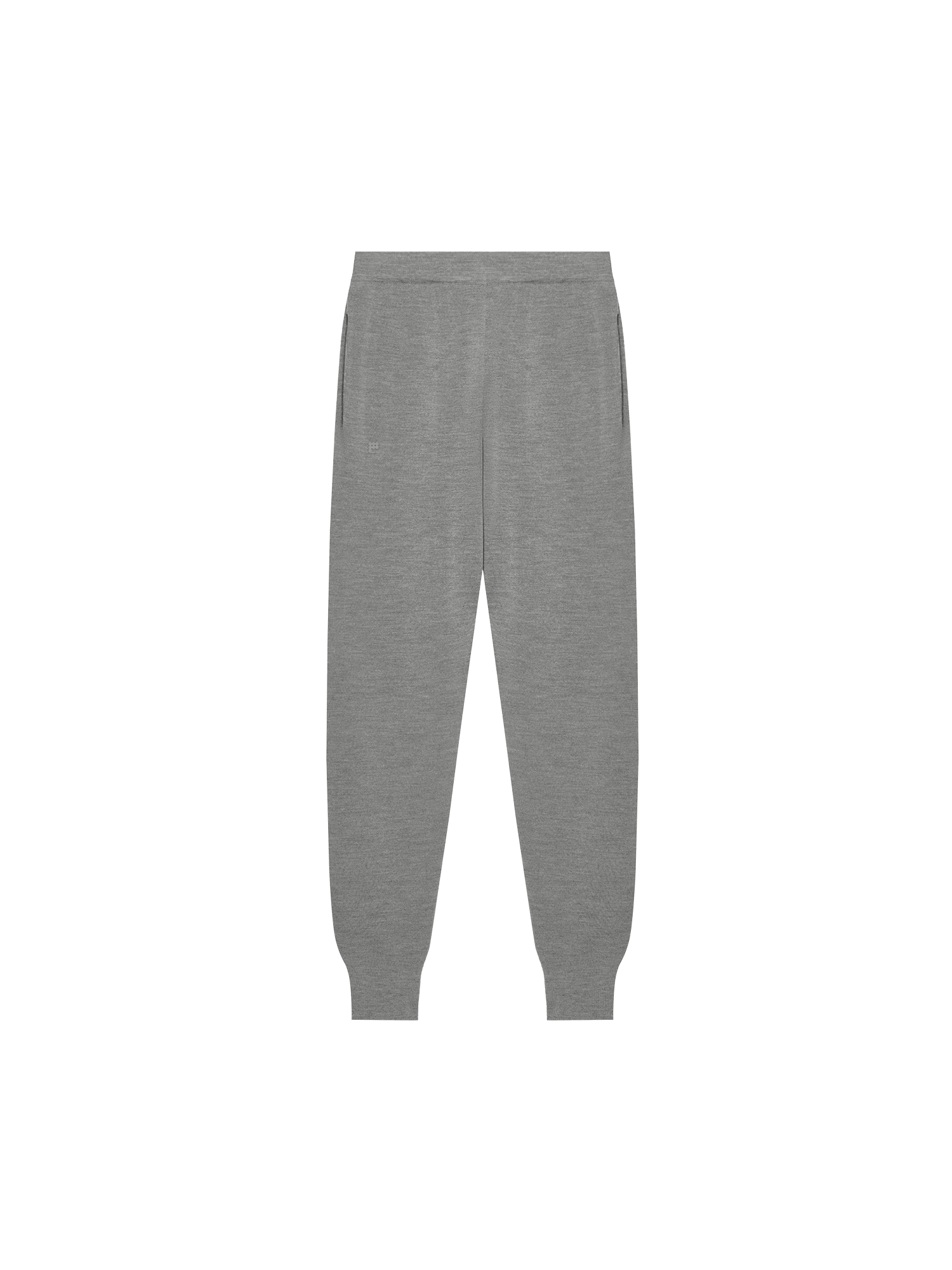 Womens DNA Regenerative Merino Wool Track Pants—grey marl