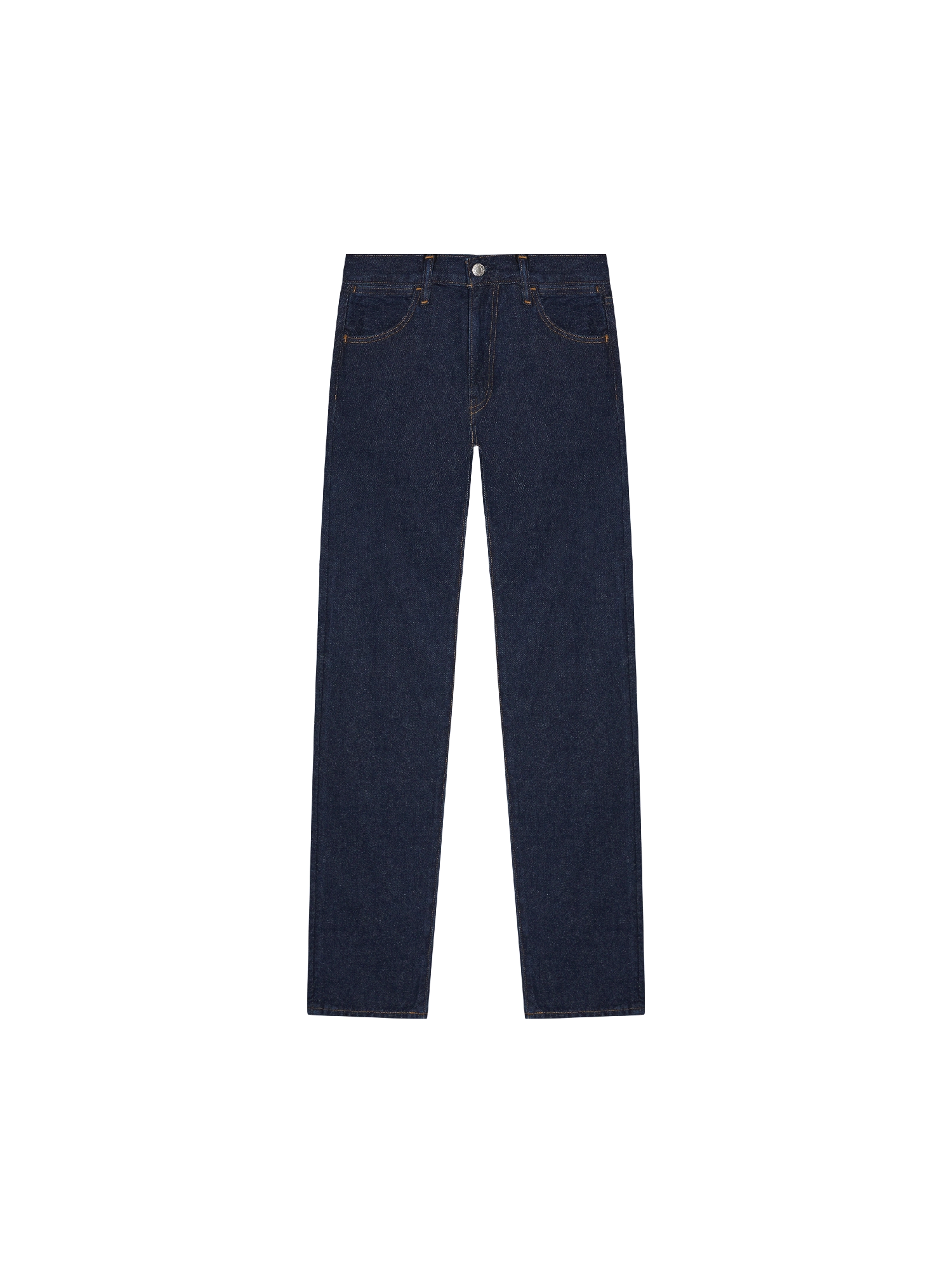 Womens Hemp Denim Straight-Leg Jeans—rinse wash