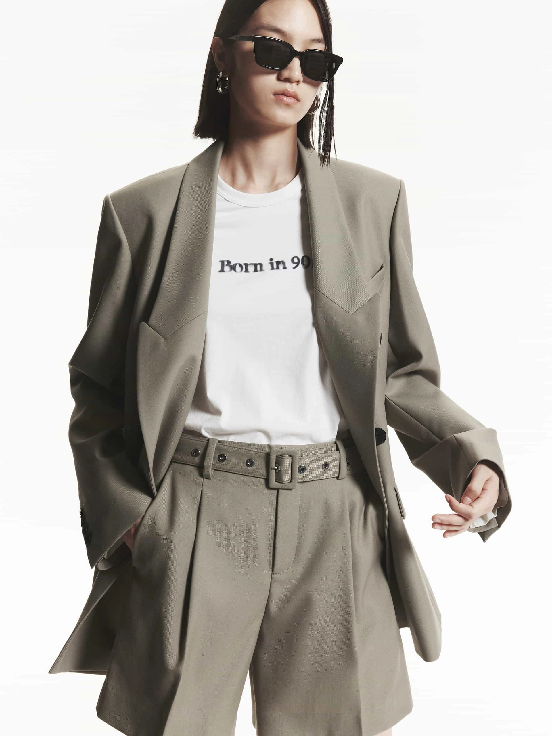 Wool Blend Oversize Blazer