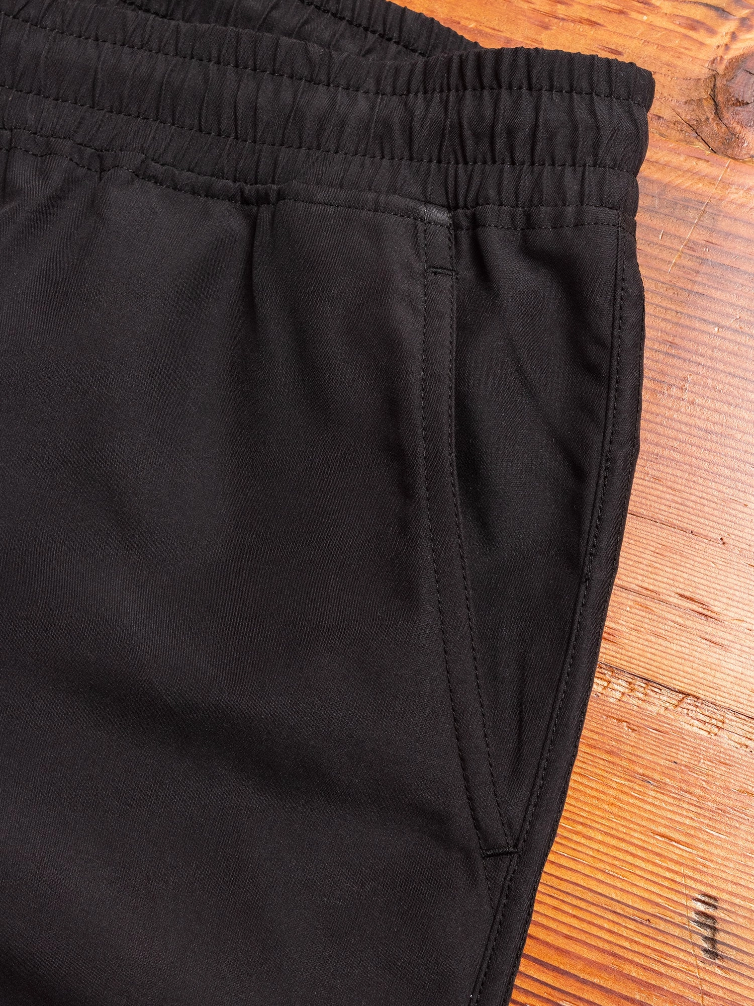 Woven Swim Shorts in Black