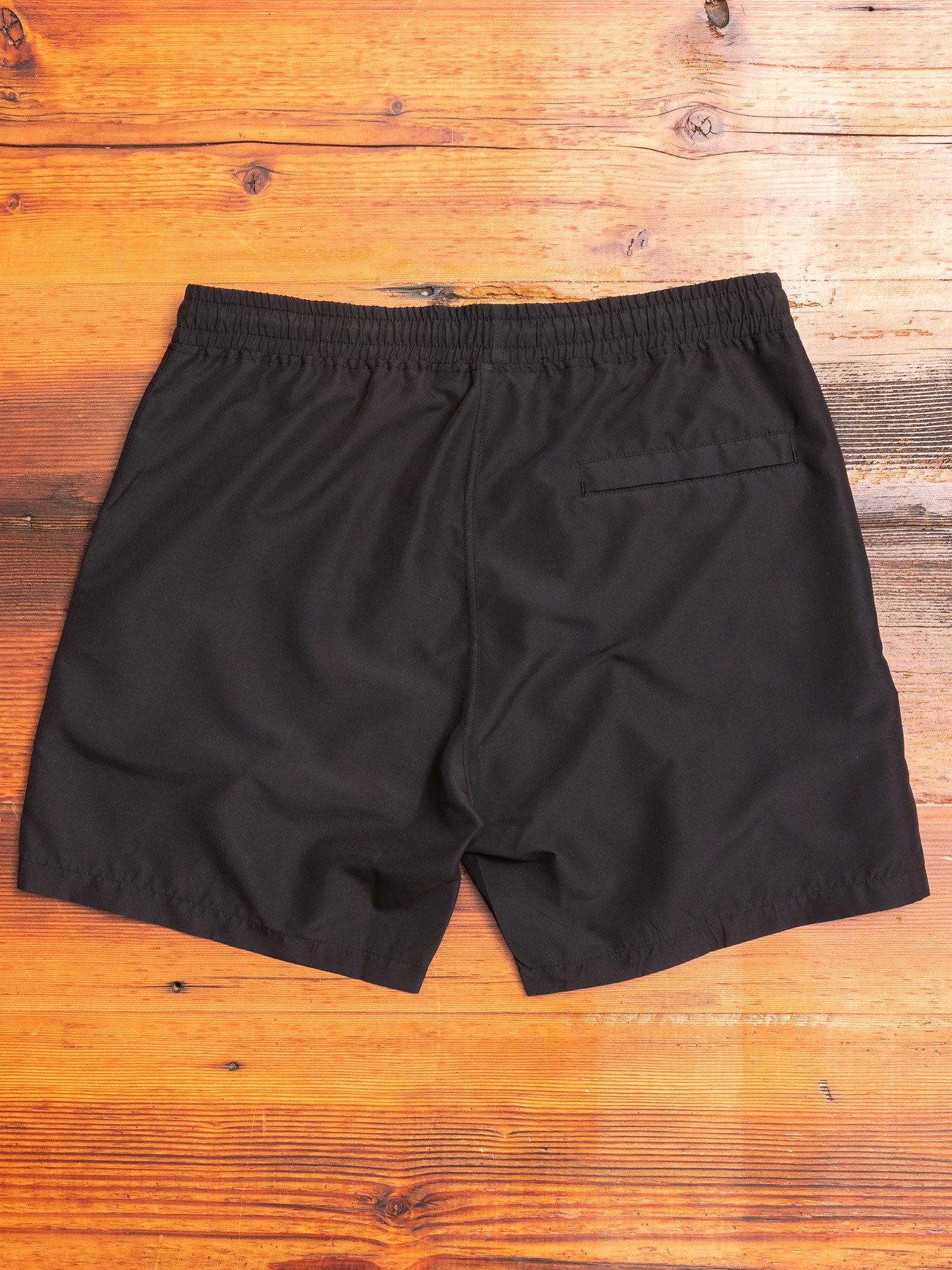 Woven Swim Shorts in Black