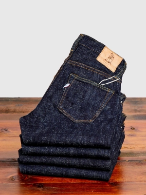 WSB-003 Double Slub 16oz Rinsed Selvedge Denim - Regular Straight Fit