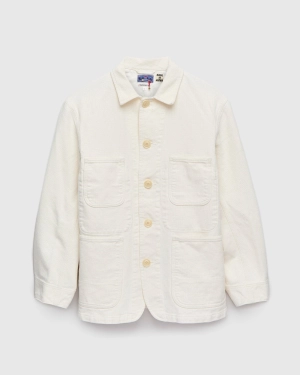 Yukizarashi Sashiko Coverall Jacket in Natural